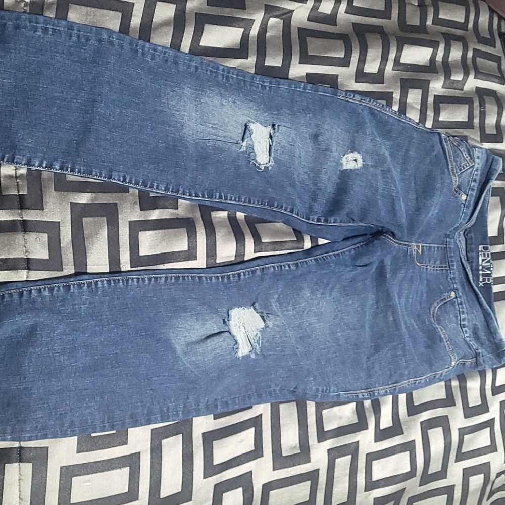 Denim blue capris